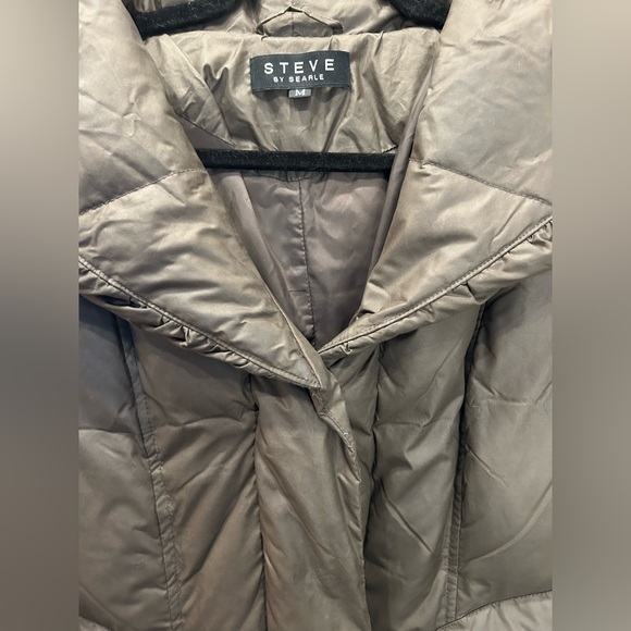 Steve by Searle Shawl Neck Style Down Jacket - Picture 2 of 8